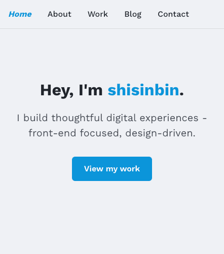 Personal Portfolio Site